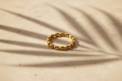 Alba Ring, Bead ring, Stainless steel
