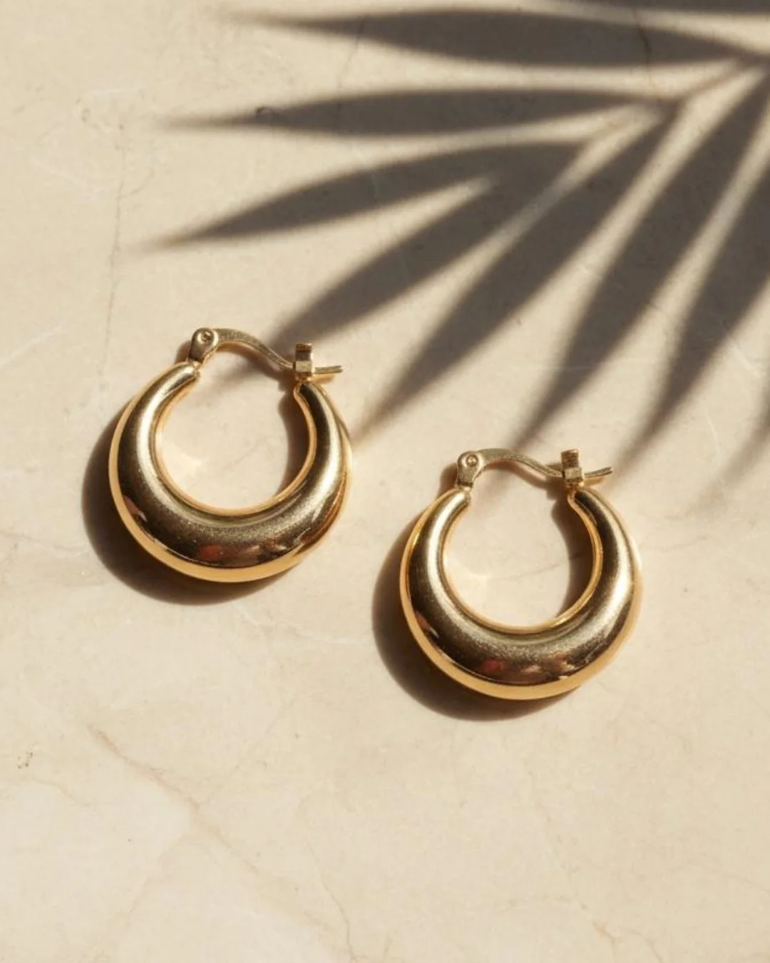 Isla Hoops, Classic hoops, gold-tone