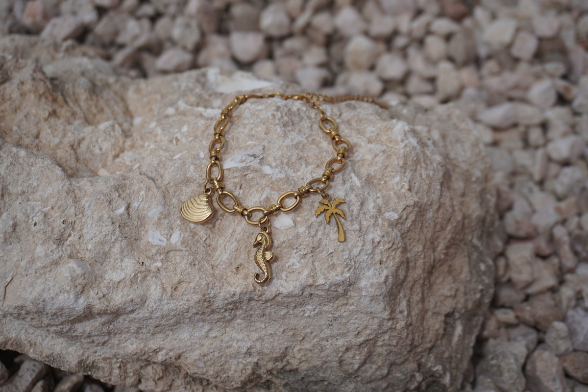 Juul Bracelet, Link bracelet with charms, Stainless steel